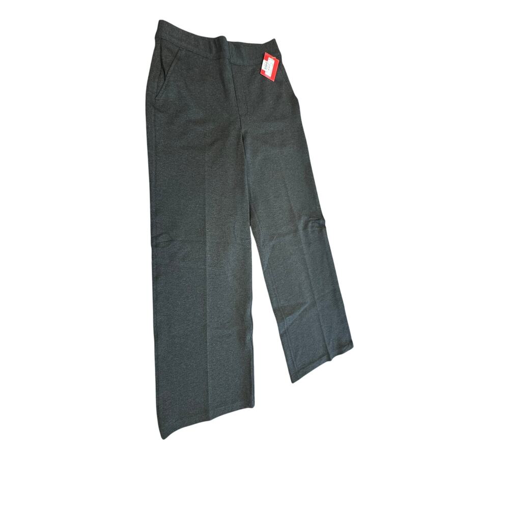NWT!! "SPANX" Gray  Perfect Pant SZ XS MS-168.00 Wide Leg Lagonlook Office Siren